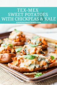 Tex-Mex Sweet Potatoes with Chickpeas & Kale