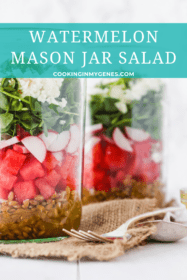 Watermelon Mason Jar Salad