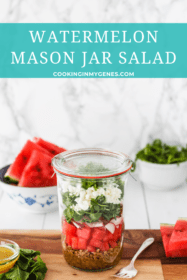 Watermelon Mason Jar Salad