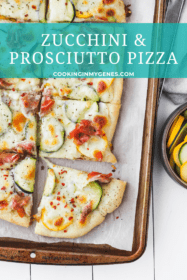 Zucchini & Prosciutto Pizza