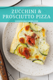 Zucchini & Prosciutto Pizza