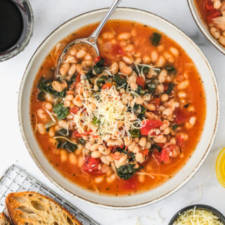 Quick White Beans with Tomatoes & Kale