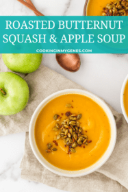 Roasted Butternut Squash & Apple Soup