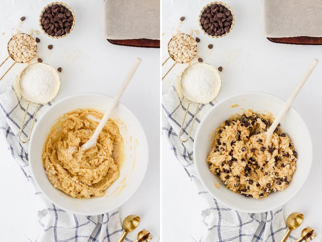 One Bowl Oatmeal Chocolate Chip Cookies