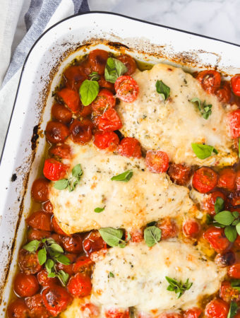 One Pan Baked Chicken with Tomatoes & Oregano