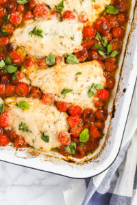 One Pan Baked Chicken with Tomatoes & Oregano