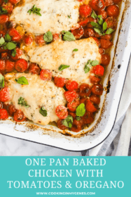 One Pan Baked Chicken with Tomatoes & Oregano