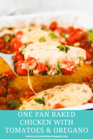 One Pan Baked Chicken with Tomatoes & Oregano