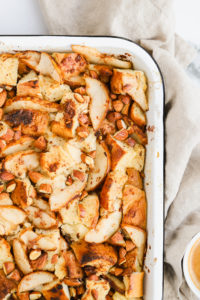 Spiced Pear Baked French Toast