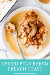 Spiced Pear Baked French Toast