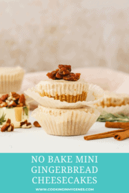 No Bake Gingerbread Mini Cheesecakes