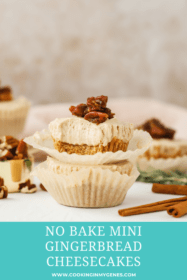 No Bake Gingerbread Mini Cheesecakes