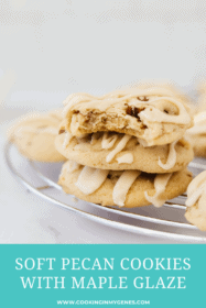 Soft Pecan Cookies with Maple Glaze