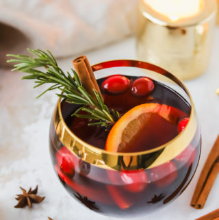 Heart Warmer  Mulled Cranberry Lemon Wine