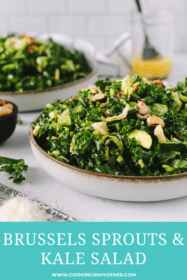 Brussels sprouts and kale salad