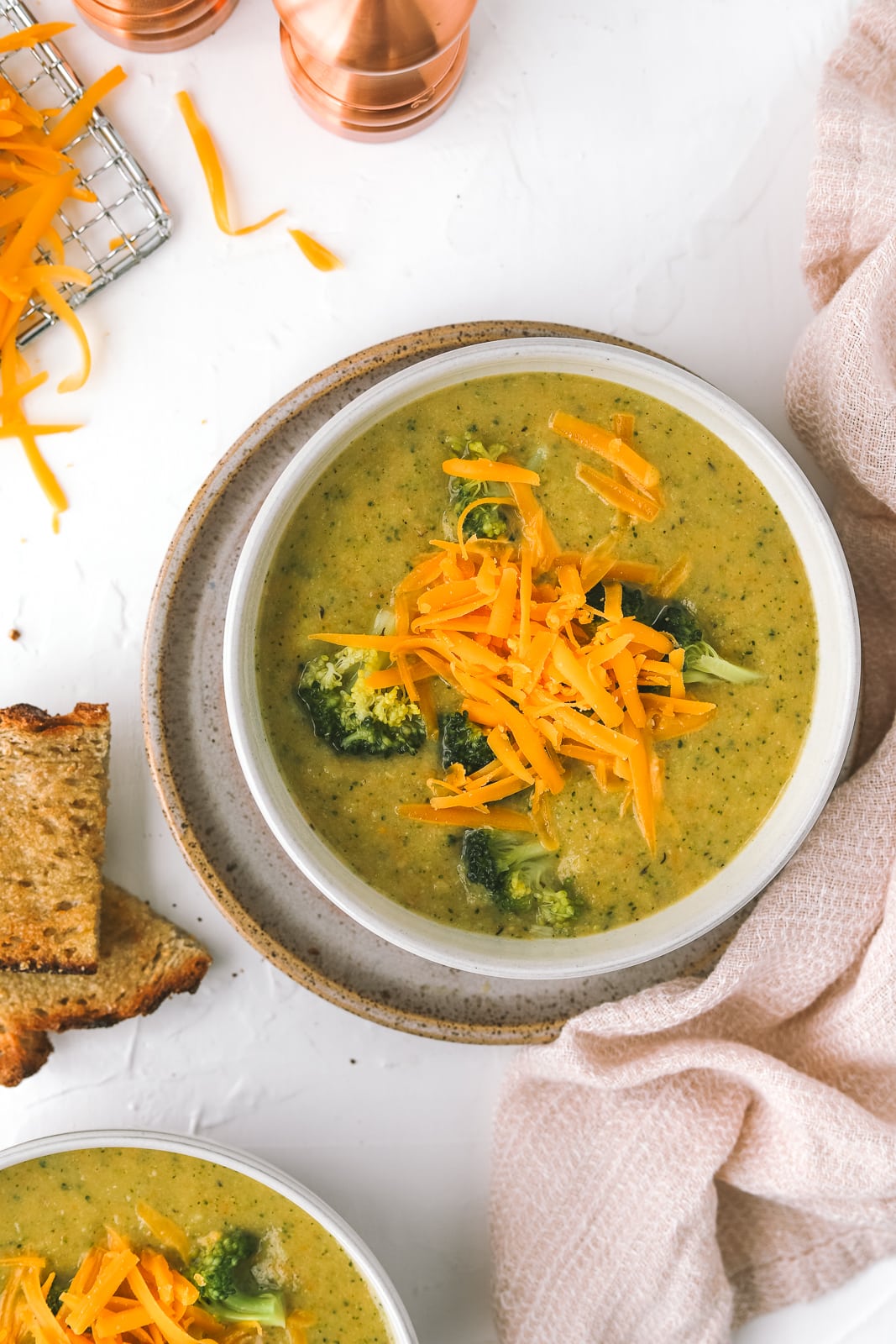 Healthyish Broccoli Cheddar Soup