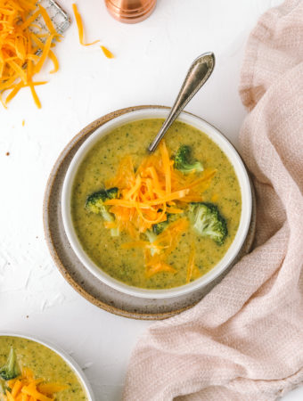 Healthyish Broccoli Cheddar Soup
