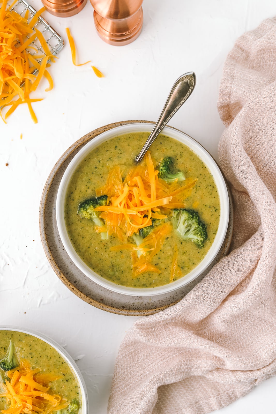 Healthyish Broccoli Cheddar Soup