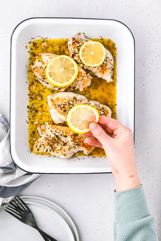 Easy Healthy Baked Lemon Chicken