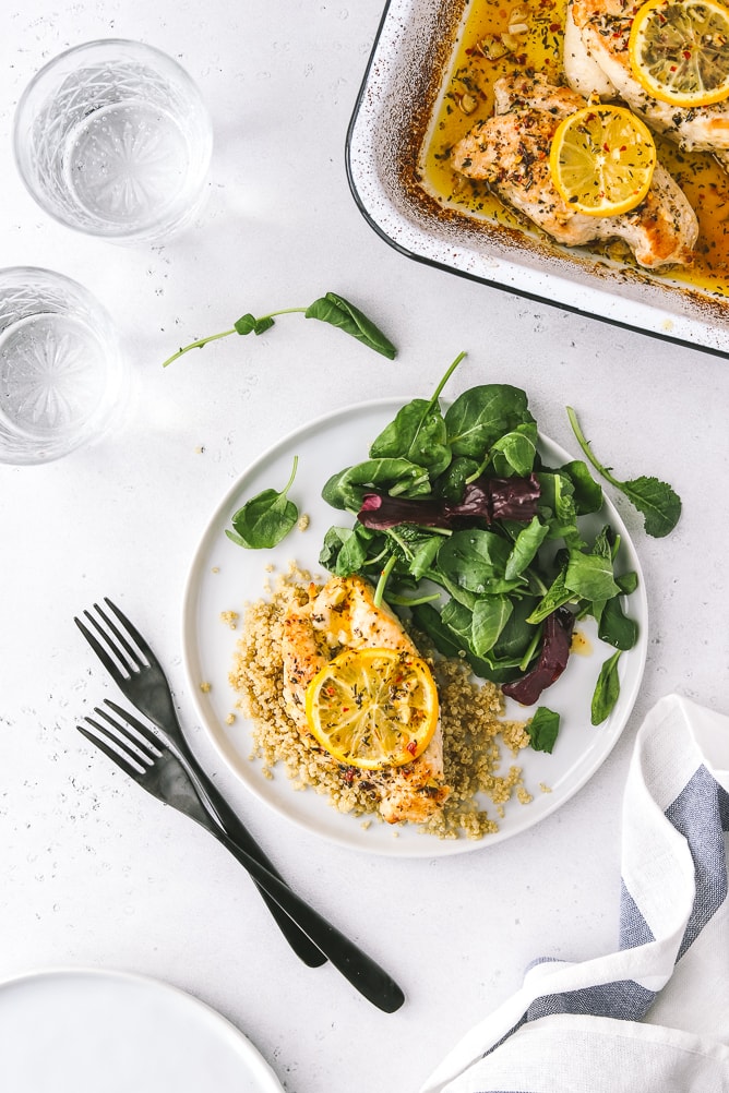 Easy Healthy Baked Lemon Chicken