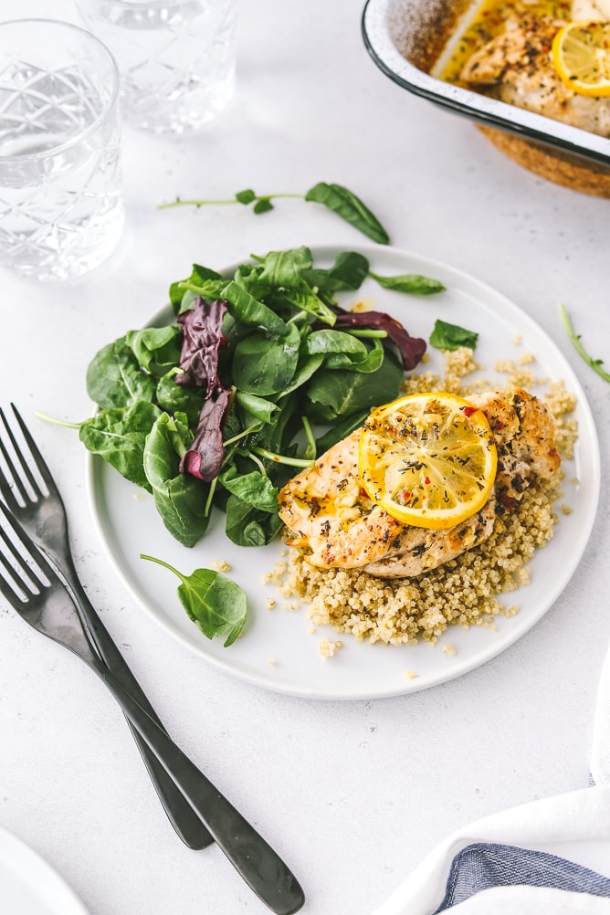 Easy Healthy Baked Lemon Chicken