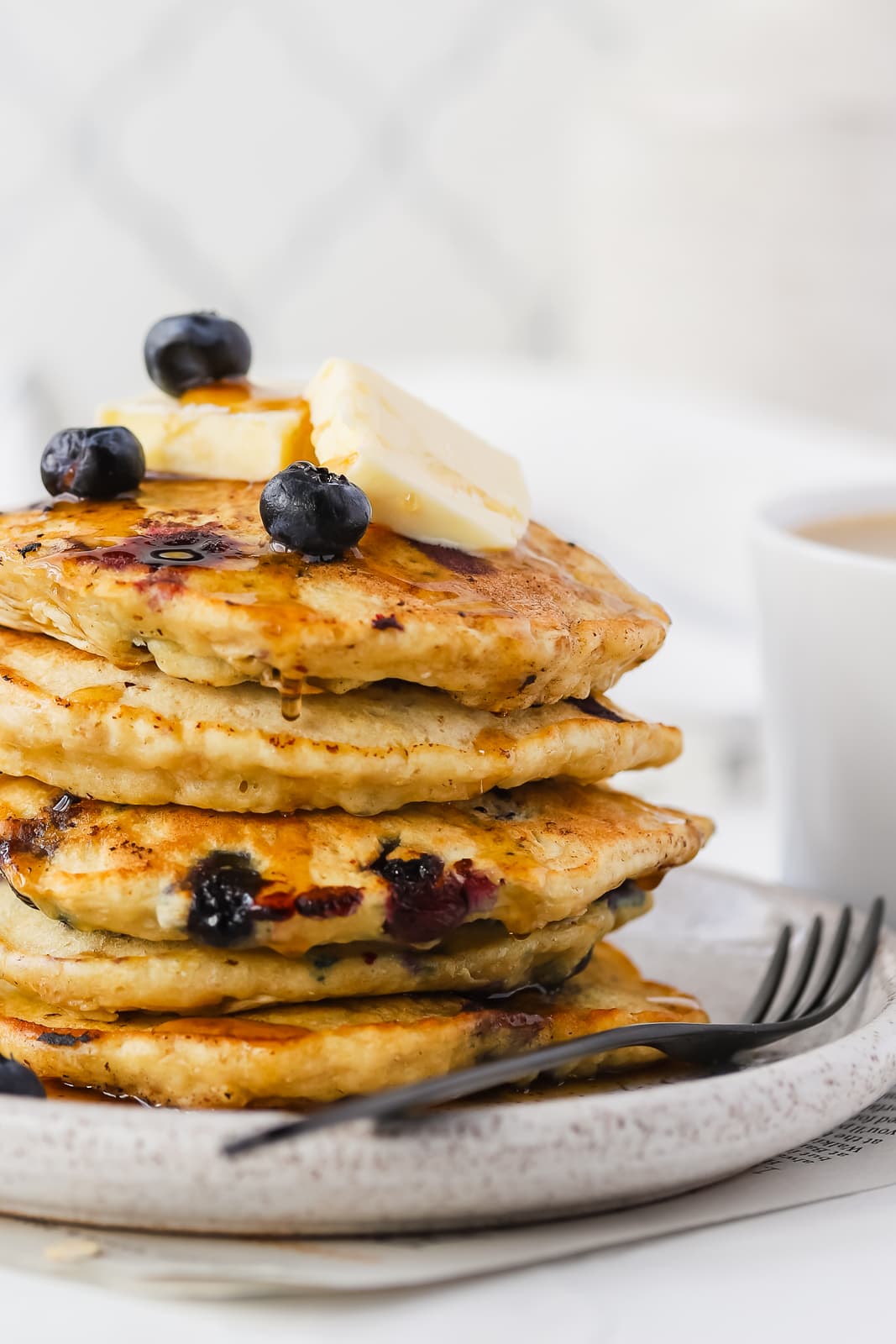 Blueberry Oatmeal Pancakes