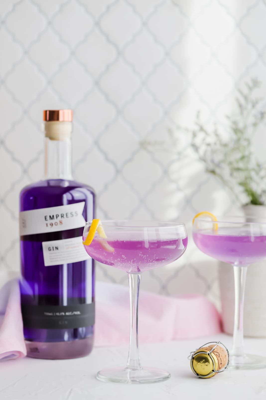 Lavender French 75 Cocktail