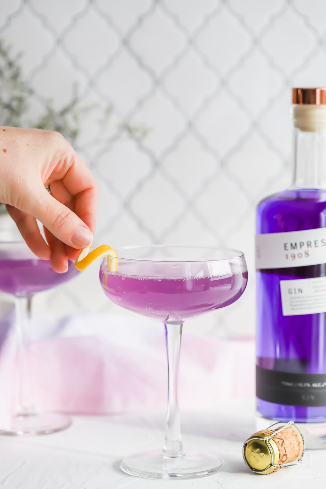 Lavender French 75 Cocktail