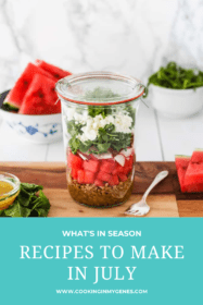 Recipes to make in July