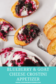 Blueberry Goat Cheese Crostini
