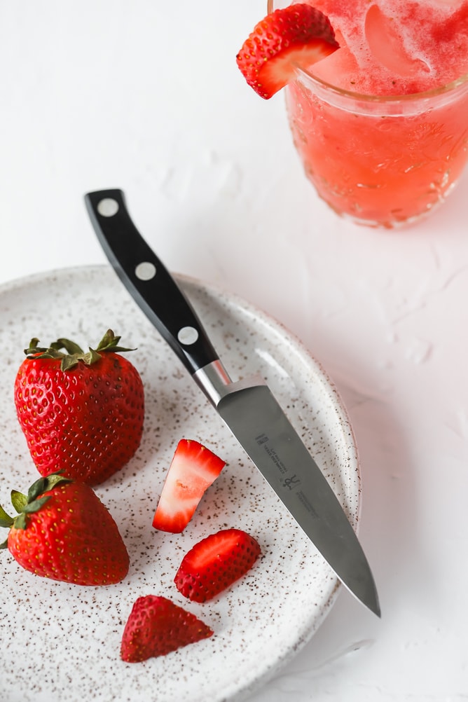 Strawberry Rosé Wine Spritzer Cocktail