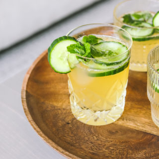 Cucumber Cider Smash Cocktail