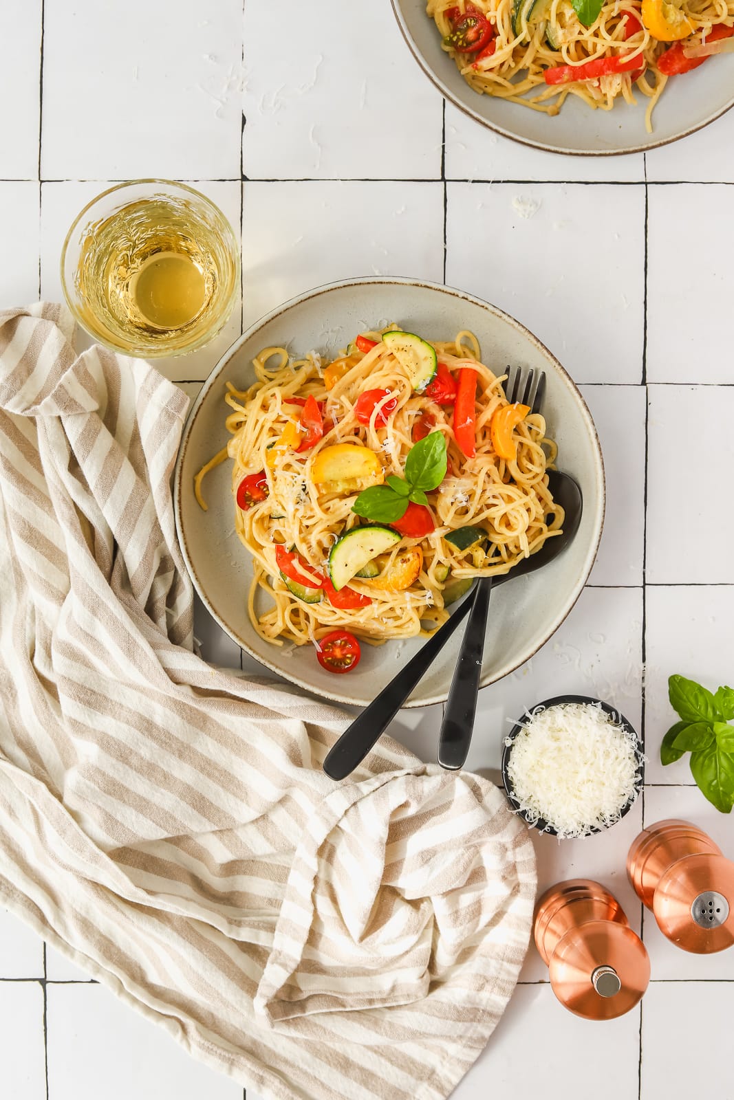 Easy one pot veggie pasta recipe