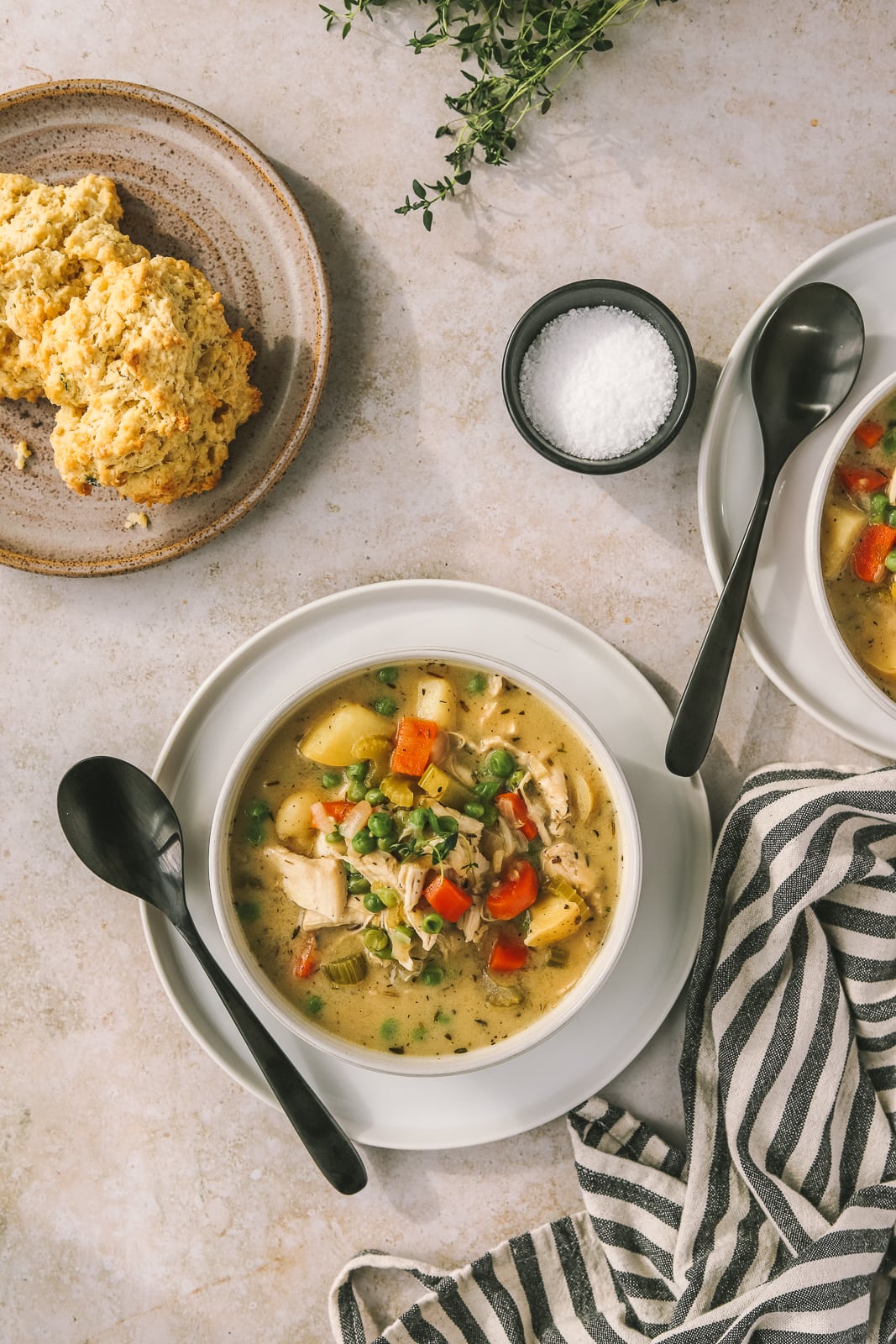 cozy chicken pot pie soup recipe