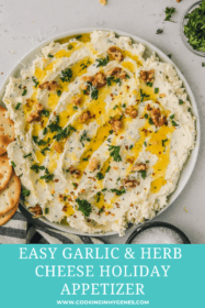 easy herb & garlic cheese dip