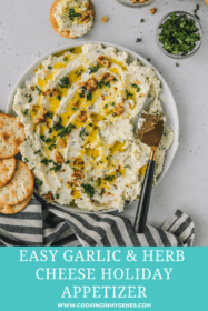 easy herb & garlic cheese dip