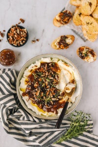 easy goat cheese appetizer with fig jam