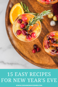 New Year's Eve food & cocktails