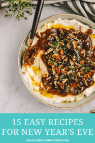 New Year's Eve food & cocktails