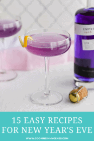 New Year's Eve food & cocktails