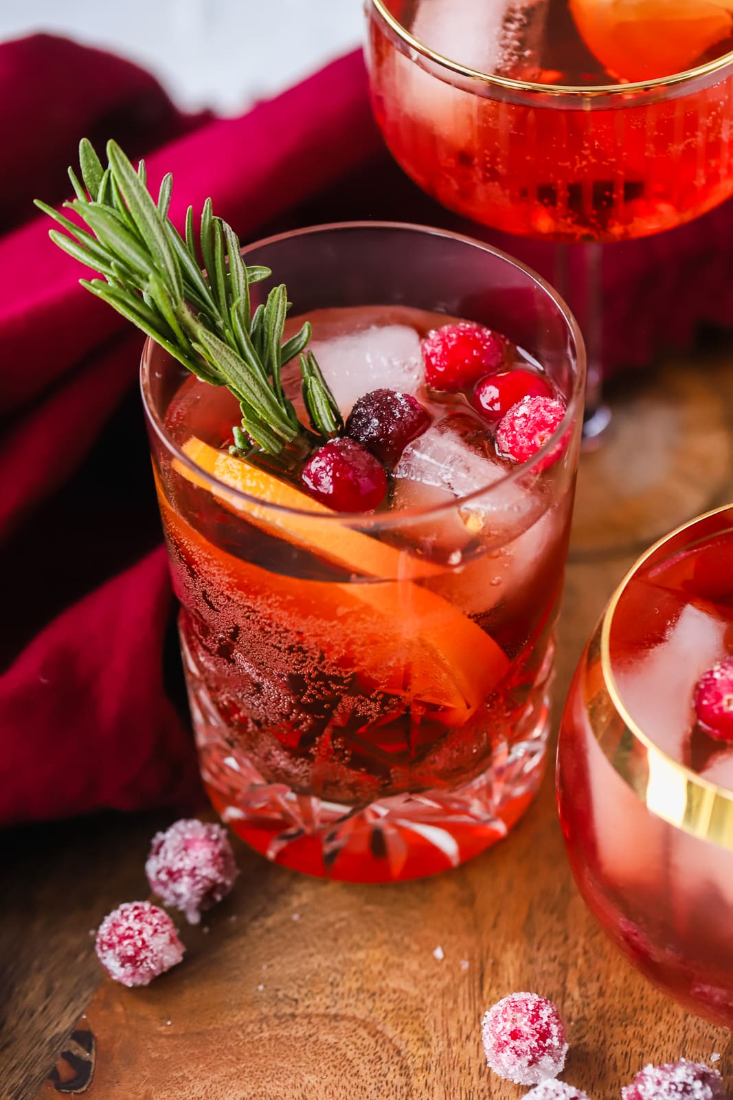 Winter Cranberry Aperol Spritz - Cooking in my Genes