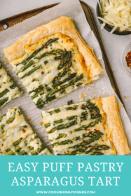 piece of puff pastry asparagus tart