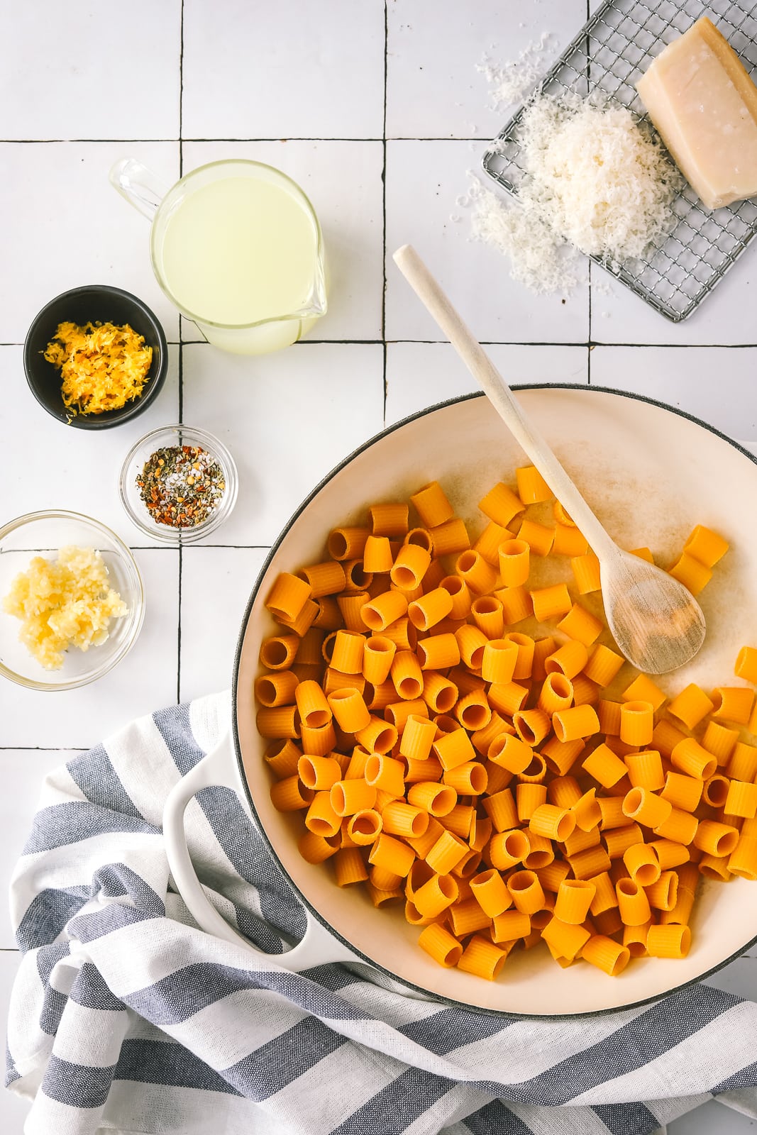 ingredients for a one pot pasta