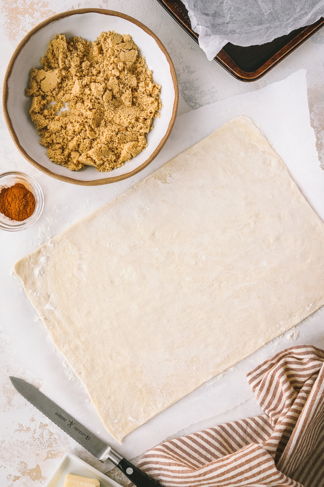 ingredients to make mini cinnamon rolls