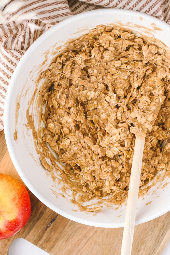 apple pie breakfast cookie batter