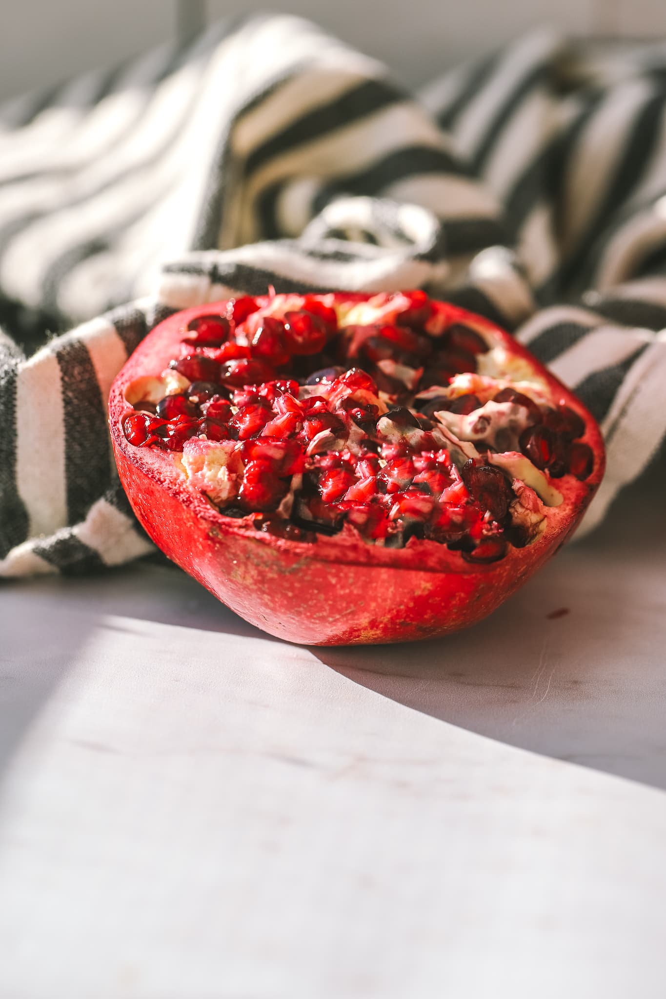 pomegranate cut in half