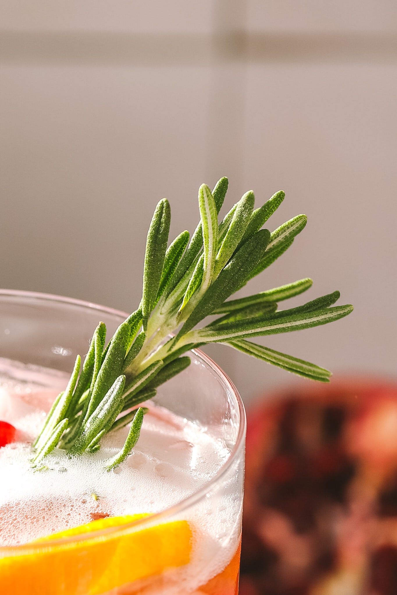 rosemary sprig garnish