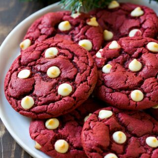 red velvet christmas cookies