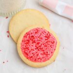 sugar cookies with pink icing