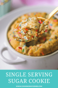 spoonful of single serving sugar cookie